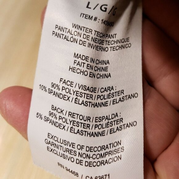 HFX Womens Winter Tech Pants Large - Picture 8 of 9